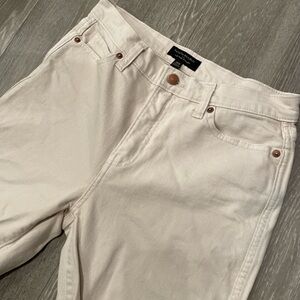 Banana Republic Cream High-Rise Jeans